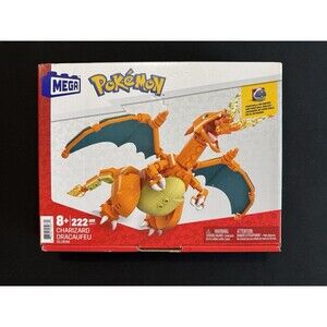 MEGA Pokémon Charizard Building Set (Mattel, 2022) – 222pcs – Brand New Sealed
